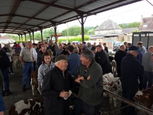 Verbindend onderhandelen., foto kalfjesmarkt Gravay