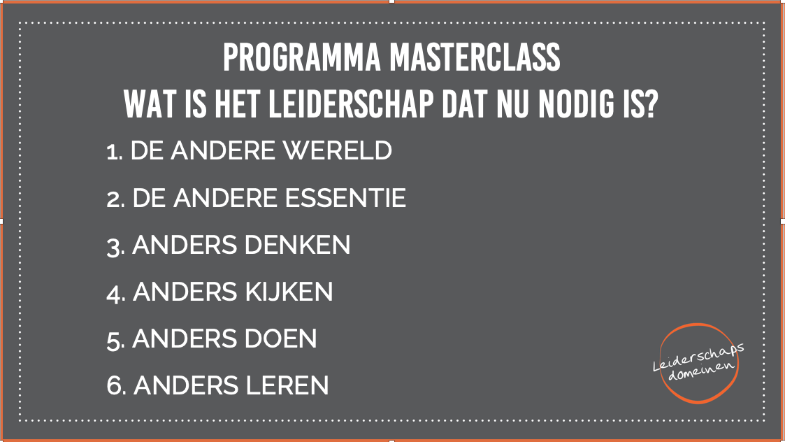 Programma Masterclass